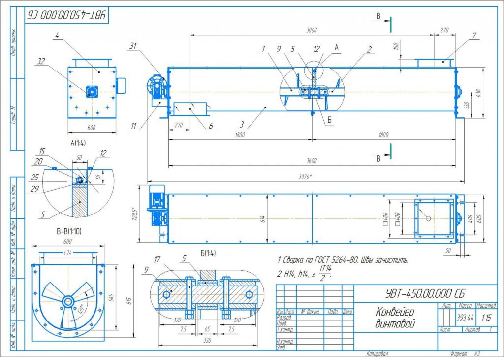Винтовые шнековые смесители